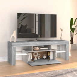 Berkfield Tv Cabinet With Led Lights Grey Sonoma 120X35X40 Cm - thumbnail 8
