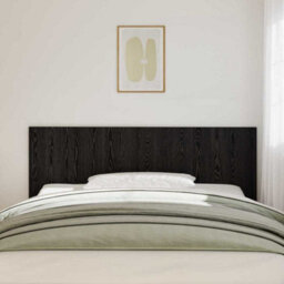 Berkfield Bed Headboard Black Oak 200X1,5X80 Cm Engineered Wood - thumbnail 3