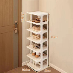 7Tiers Shoe Rack Tall Storage Shelf Unit Cabinet Organiser Footwear Stand Uk - thumbnail 6