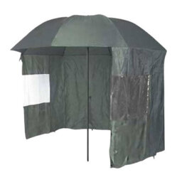 Umbrella Heaven Green 2.2M Outdoor Leisure & Fishing Umbrella With Zip-On Detachable Wind Shelter