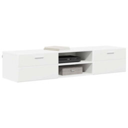 Walplus Tv Cabinet With Drawer White 150 X 39 X 30 Cm Engineered Wood - thumbnail 3