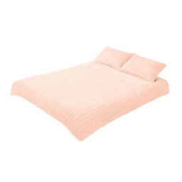 Darphe 3Pcs Pink King Size Warm Polyester Duvet Cover Pillowcase Set - thumbnail 4