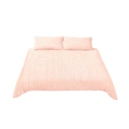 Darphe 3Pcs Pink King Size Warm Polyester Duvet Cover Pillowcase Set - thumbnail 3