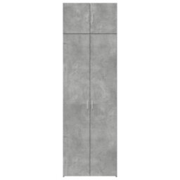 Berkfield Storage Cabinet Concrete Grey 70X42.5X225 Cm Engineered Wood - thumbnail 4