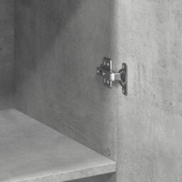 Berkfield Storage Cabinet Concrete Grey 70X42.5X225 Cm Engineered Wood - thumbnail 9