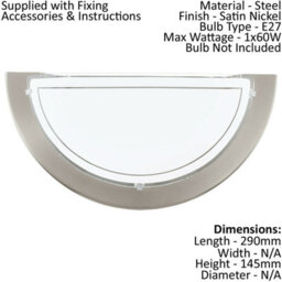 Elegant 2 Pack Satin Nickel Wall Lights With Clear Glass Shade - thumbnail 2