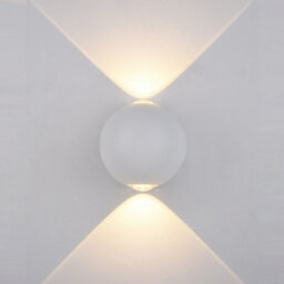 Luminosa Lighting Luminosa Modern Led Outdoor Wall Lamp White, Warm White 3000K 140Lm, Ip44 - thumbnail 1