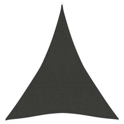 Berkfield Sunshade Sail 160 G/m2 Anthracite 3X4X4 M Hdpe - image 1