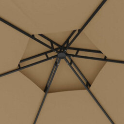 Berkfield Sturdy Gazebo With Sidewalls 3.1X2.7 M Taupe - thumbnail 5
