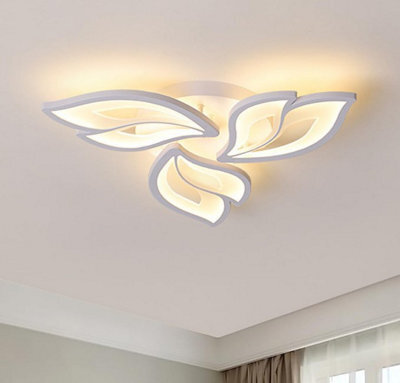 Led Lights For Ceiling Flower Chandelier Flush Mount Ceiling Lamp White 50Cm - image 1