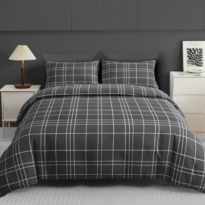 Pamposh Grace King Size Duvet Cover Sets - Premium Brushed Microfiber Reversible King Size Duvet Cover Sets  With Zipper Closure - image 1
