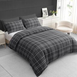 Pamposh Grace King Size Duvet Cover Sets - Premium Brushed Microfiber Reversible King Size Duvet Cover Sets  With Zipper Closure - thumbnail 3