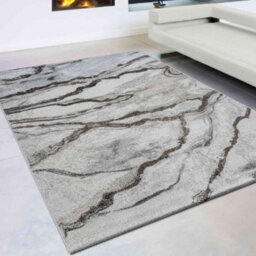 Liberty 034-00686262 White Contemporary Abstract Rug By Mastercraft -80Cm X 150Cm - thumbnail 1