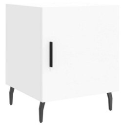 Berkfield Bedside Cabinet White 40X40X50 Cm Engineered Wood - thumbnail 2
