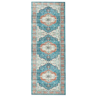 Bedlooms Regal Cashmere Rug 60X220Cm, Traditional Rug, Non Slip, Stain Resistant, Thick Long Hallways Runner - image 1