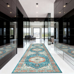 Bedlooms Regal Cashmere Rug 60X220Cm, Traditional Rug, Non Slip, Stain Resistant, Thick Long Hallways Runner - thumbnail 7