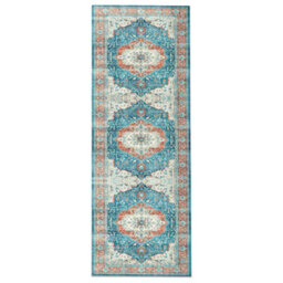 Bedlooms Regal Cashmere Rug 60X220Cm, Traditional Rug, Non Slip, Stain Resistant, Thick Long Hallways Runner - thumbnail 1