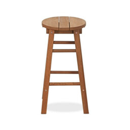 Walplus Furinno Tioman Outdoor Hardwood Promo Arch Bar Stool, Set Of 2, Natural - thumbnail 2