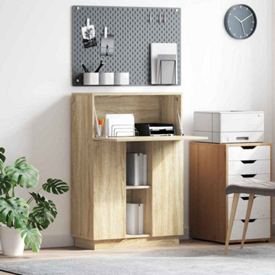Walplus Desk Sonoma Oak 71.5 X 31.5 X 106.5 Cm Engineered Wood - image 1