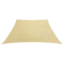Berkfield Sunshade Sail 160 G/m2 Beige 4/5X3 M Hdpe - thumbnail 2