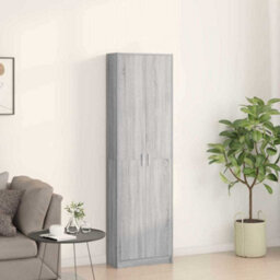 Walplus Wardrobe With Door Grey Sonoma 55 X 25 X 189 Cm Engineered Wood - thumbnail 4