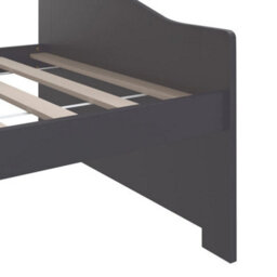 Berkfield 3-Seater Day Bed Dark Grey Solid Pinewood 90X200 Cm - thumbnail 7