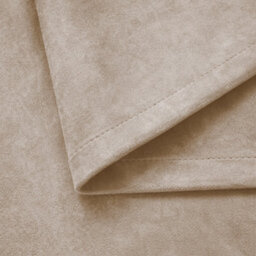 Bedlooms Beige Crushed Velvet Curtains Blackout Thermal Insulated Eyelet Curtain (Pair) 90 X 90 Inches With Tie Back Two - thumbnail 7