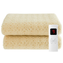 Sweet Dreams Single Size Electric Heated Blanket Mattress Soft Fleece Throw 9 Heat And 9 Timer Settings Dual Controller Washable - thumbnail 1
