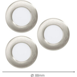 Loops Sleek Satin Nickel Ceiling Spotlight For Modern Home Interiors - thumbnail 4