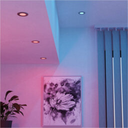 Loops Sleek Satin Nickel Ceiling Spotlight For Modern Home Interiors - thumbnail 7