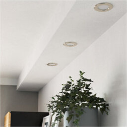 Loops Sleek Satin Nickel Ceiling Spotlight For Modern Home Interiors - thumbnail 6