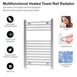 ARKO BATHROOM Arko Towel Radiator, Heated Towel Rails,wall Mounted Ladder Radiators 500X800mm,chrome - thumbnail 3