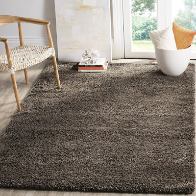 "Bravich Taupe Thick Shaggy Rug - California - 60X110Cm (2'x3'7"")" - image 1