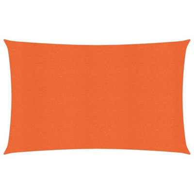 Berkfield Sunshade Sail 160 G/m2 Orange 2X4 M Hdpe - image 1
