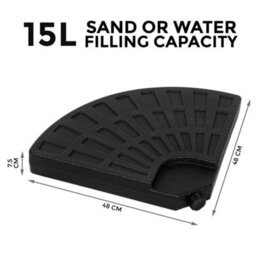 4Pcs Cantilever Parasol Base Weight 80Kg Fan Style - thumbnail 2