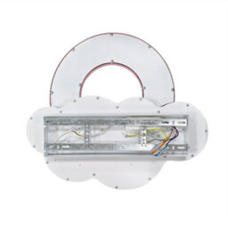 Vrygle Modern Ceiling Light Cloud Dimmable Led Chandelier Pendant Lamp For Kids Bedroom Pink - thumbnail 9