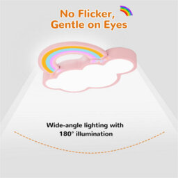 Vrygle Modern Ceiling Light Cloud Dimmable Led Chandelier Pendant Lamp For Kids Bedroom Pink - thumbnail 5