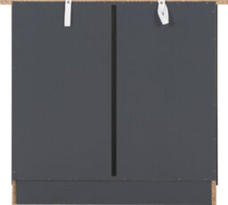 Seconique Portland 3 Drawer Chest In Grey With Oak Effect Finish - thumbnail 6