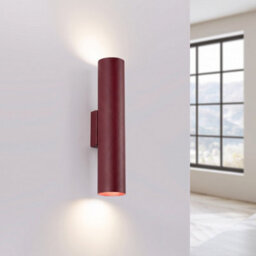 Sollux Lighting Lagos Steel Burgundy 2 Lights Modern Wall Lamps - thumbnail 3