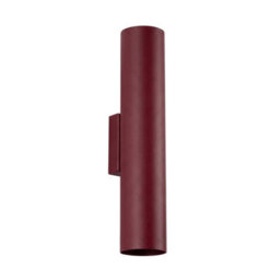 Sollux Lighting Lagos Steel Burgundy 2 Lights Modern Wall Lamps
