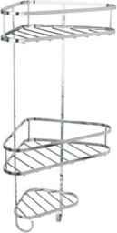 Simpa 3 Tier Chrome Plated Shower Storage Organiser Caddy Tidy