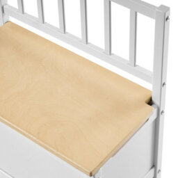Wyld And Coco Kids Storage Bench In White Pine Wood With Soft-Close Lid - 54 X 28 X 53 Cm - thumbnail 6