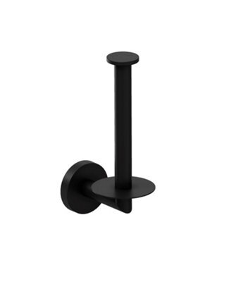 Cosmic Vertical Toilet Roll Holder, Matt Black, Hidden Fixings, Anti-Corrosion, Start Collection - image 1