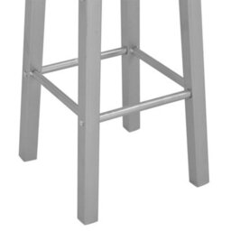 Berkfield 3 Piece Bar Set Wood And Steel Black - thumbnail 9
