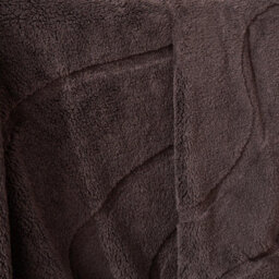 Ohs Tufted Contour Throw Teddy Fleece Blanket Winter Soft Warm Bedspread, Coffee - 180 X 200 Cm - thumbnail 5