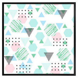 "Andrew Lee Geometric Shapes (Picutre Frame) / 30X30"" / Oak" - thumbnail 2