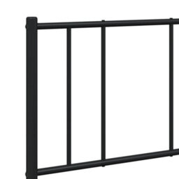 Berkfield Metal Bed Frame With Headboard Black 160X200 Cm - thumbnail 9
