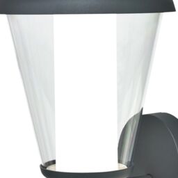 GoodHome Haro Fixed Matt Dark Grey Mains-Powered Integrated Led Outdoor Lantern Wall Light 1000Lm (Dia)20.5Cm - thumbnail 7