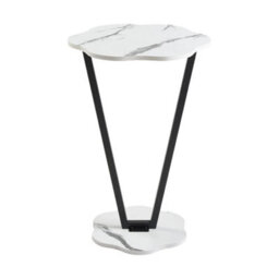 2 Tiers Marble Effect Coffee Side End Table Sofa Bedside Side - thumbnail 5