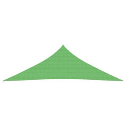 Berkfield Sunshade Sail 160 G/m2 Light Green 3X3X4.2 M Hdpe - thumbnail 2